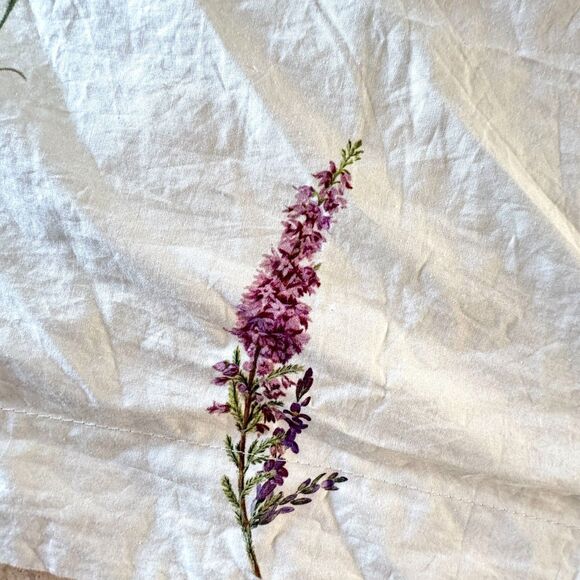 Pottery Barn Monique Lhuillier Lavender Province Euro Pillow Sham Cotton - Picture 4 of 9